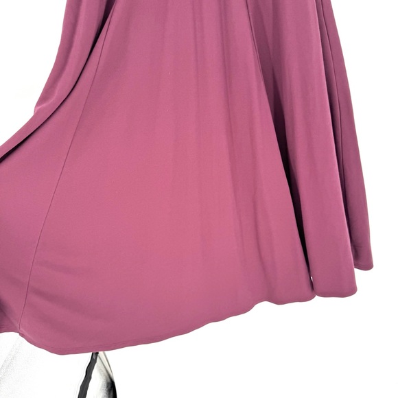 Torrid Midi Studio Luxe Ponte Fit And Flare Dress Maroon/Burgundy Size 1X Office - Picture 8 of 14